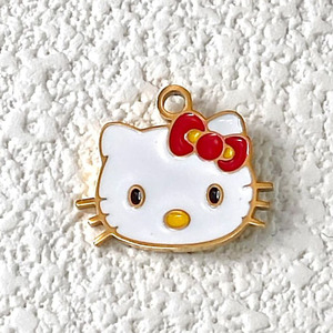 Thép không gỉ Flamingo quyến rũ dễ thương voi <span class=keywords><strong>Hello</strong></span> <span class=keywords><strong>Kitty</strong></span> túi quyến rũ Keychain màu hồng men bướm Bowknot quyến rũ Mặt dây chuyền - Product Image 6