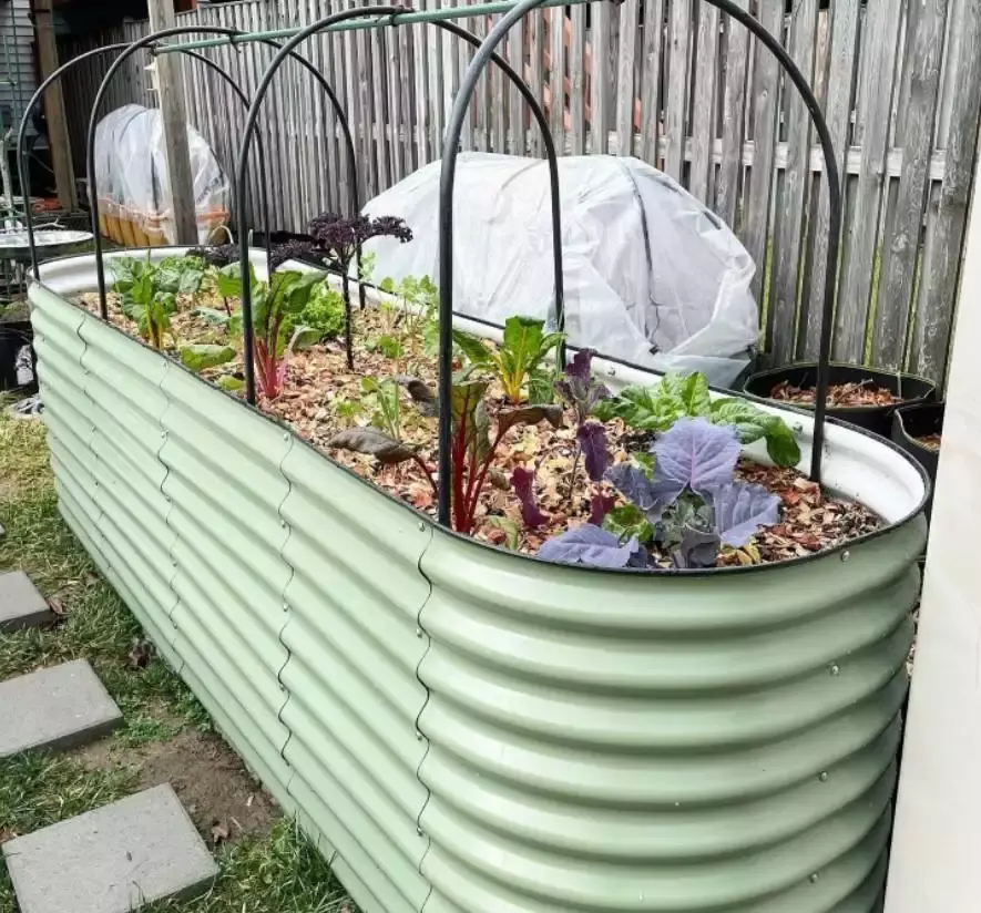 Outdoor Metal Large Garden Raised Beds Aluzinc Planter Box Modular Garden molds flower pots planters Flower Pot