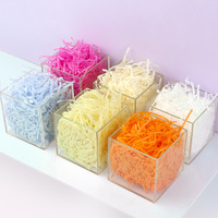 Remplissage de boîte en paille sèche DIY en gros, papier déchiqueté de haute qualité, herbe de raphia pour la décoration de la Saint-Valentin et l'emballage de boîtes cadeaux