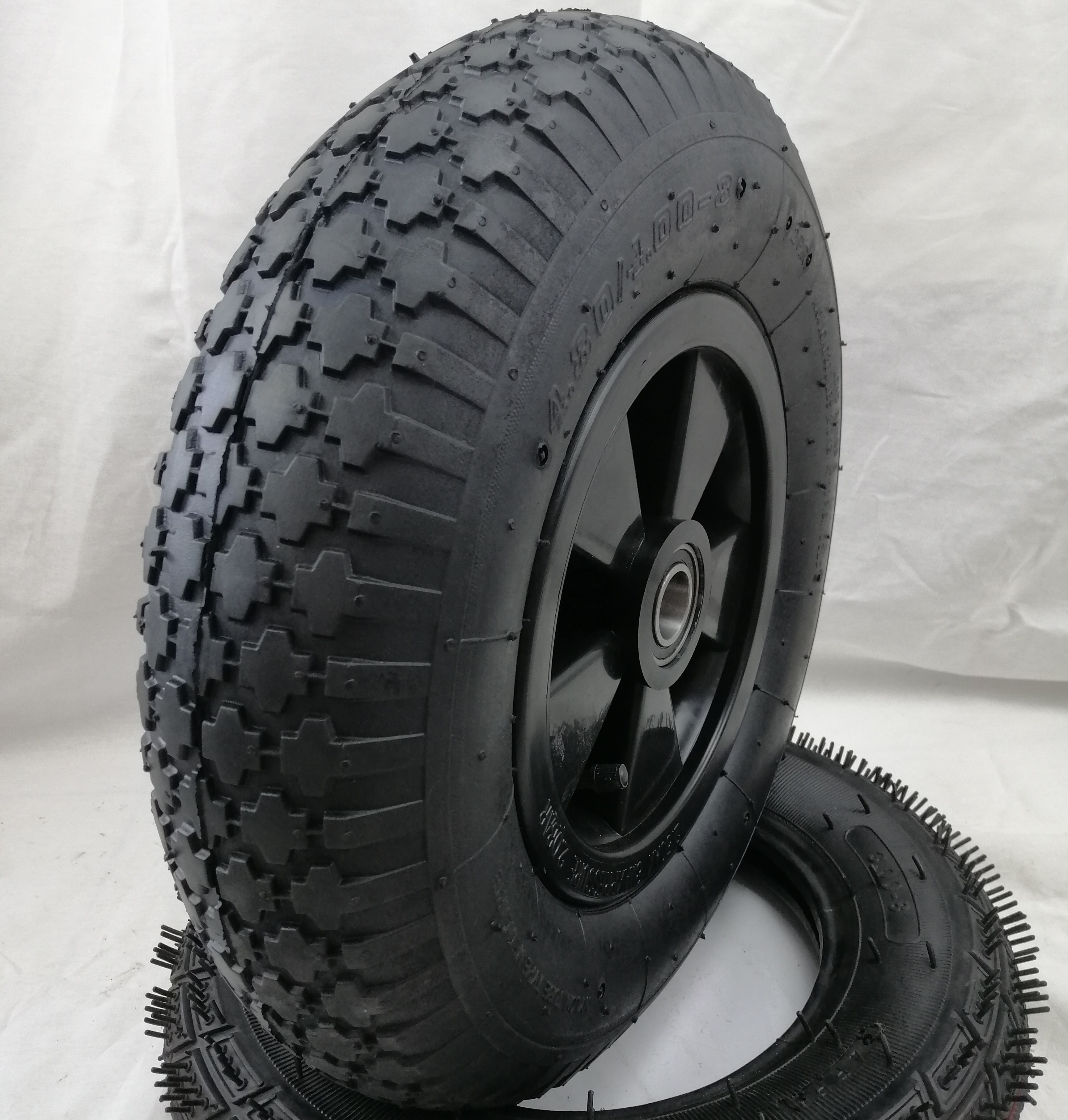 16 дюймов колесо тачки с пластиковым ободом пневматическая шина 4,00-8