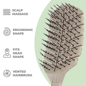 <span class=keywords><strong>Brosse</strong></span> démêlante écologique ventilée avec poils doux, glisse facilement à travers les nœuds pour femmes, enfants, <span class=keywords><strong>cheveux</strong></span> secs et mouillés - Product Image 4