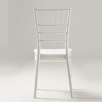 Chaises Tiffany en acrylique pour hôtel, prix d'usine, chaises en plastique pour événements, mariages et fêtes