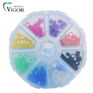 แหวนซิลิโคนสำหรับเครื่องมือทันตกรรม 8 สี ทนความร้อน พร้อมกล่องเก็บ ขายส่ง - Product Image 5