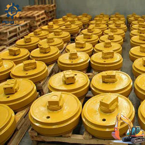 Excavadora <span class=keywords><strong>Bulldozer</strong></span> PC200, PC220, PC240, PC300, Dozer, cadena de rodillos de pista de goma delantera, Piñón, rueda loca - Product Image 5