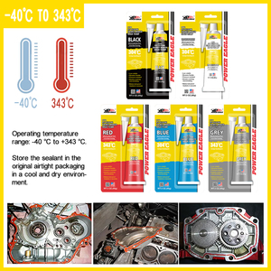 Mastic silicone RTV gris 999 de 85g en gros, résistant à la chaleur 343°C, anti-huile, pour réparation de fuites de moteur automobile - Product Image 4