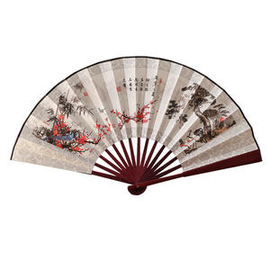 <span class=keywords><strong>Abanico</strong></span> Plegable Masculino de 10 Pulgadas, Estilo <span class=keywords><strong>Antiguo</strong></span> <span class=keywords><strong>Chino</strong></span>, Técnica de Impresión en Tela de Seda, Venta al por Mayor, Área Escénica - Product Image 5