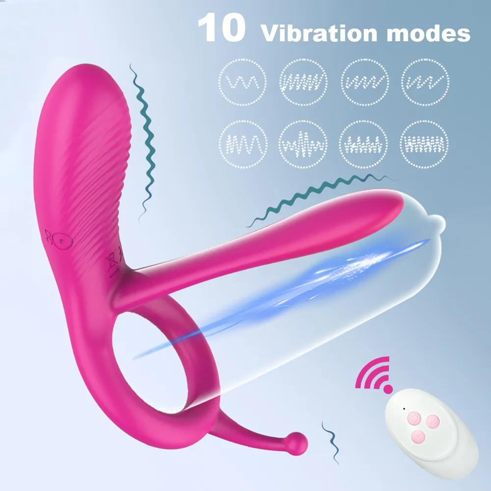 Penis Ring Vibrator für Ejakulation Sexspielzeug für Männer Vibrierende Penis ringe Drahtlose Penis abdeckung Männliche Masturbation werkzeuge