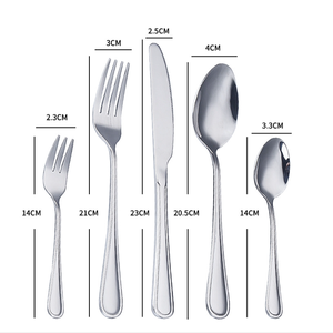 Bán buôn sang trọng bền vững hiện đại PVD <span class=keywords><strong>Flatware</strong></span> <span class=keywords><strong>Set</strong></span> 5 cái chất lượng cao thép không gỉ dao kéo cho nhà hàng khách sạn nhà - Product Image 2