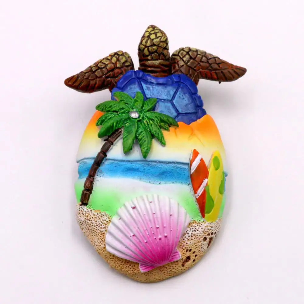 Personalisierte Harz Schildkröte Kühlschrank Magnet Brasilien Souvenir
