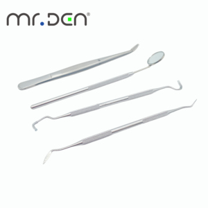 Mr.Den <span class=keywords><strong>Dentista</strong></span> Set 3 in 1 per Igiene Orale: Specchietto, Sbiancante e Pinzette per Esame Dentale - Product Image 3