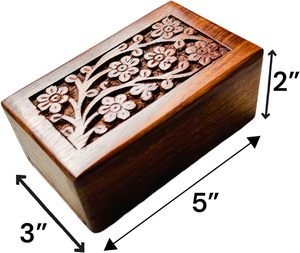 Urna Funeraria de Madera Hecha a Mano para Cenizas de Mascotas, Caja Conmemorativa para Mascotas Queridas, Macho o Hembra Adulto, con Logotipo Personalizado - Product Image 2
