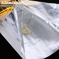 Sacs en papier kraft personnalisés avec doublure en aluminium, résistants à la graisse, à la chaleur et à l'huile, pour l'emballage alimentaire, le déjeuner, le barbecue et les biscuits