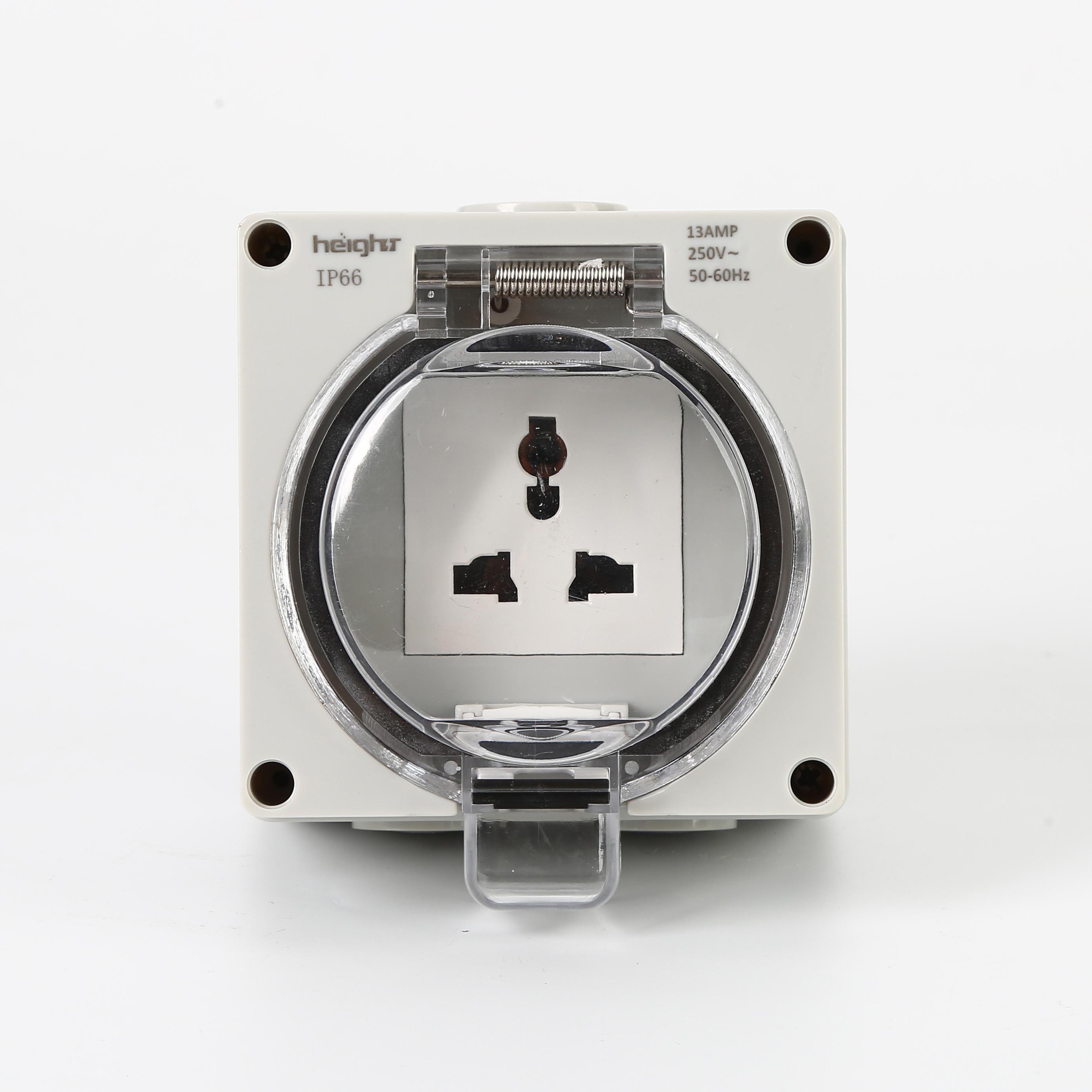 Высота HTL66-1 функцией Мути водонепроницаемый переключатель розетка на открытом воздухе пластиковый корпус коробки