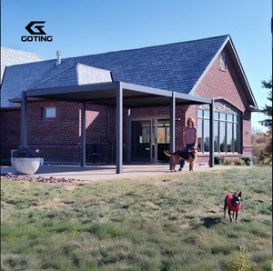 Pergola bioclimatique rétractable en aluminium d'occasion avec toit à lames pour jardin et balcon - Télécommande Écologique Taille <span class=keywords><strong>6X3</strong></span> - Product Image 4