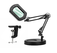 Loupe LED carrée pliable à bras long, protection des yeux, lecture, apprentissage, plastique, CRI élevé 90+, lumière froide, lampe alimentée par USB