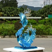 Sculpture en résine de luxe personnalisée Vincentaa pour les projets de design d'intérieur de hall d'hôtel