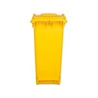 Grande poubelle d'extérieur Poubelle à roulettes en plastique mobile Fabricant de poubelle de 120 litres avec impression gratuite