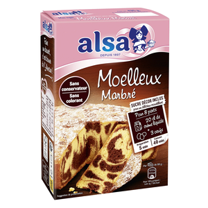 Mezcla para Pastel de Mármol ALSA, Polvo para Repostería en Bolsa, Preparación Simple para una Textura Suave y un Sabor Sutil - Product Image 1