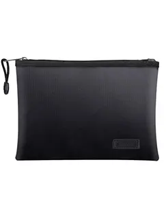 Fireproof Filing Pouch Fireproof Document Bags Money Pouch Safety Storage Zipper for A4 Folders Documents Cash Tablets