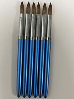 Pinceau à ongles professionnel en poils de Kolinsky dégradés, pinceau à ongles en acrylique pur, poudre de manucure, manche personnalisé, pinceau en poils de zibeline pour acrylique