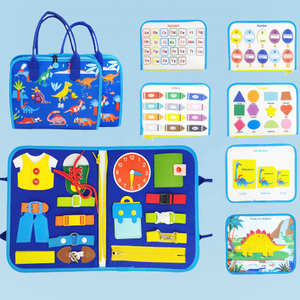 Giocattoli Montessori Personalizzati per l'Educazione Precoce, Pannello delle Attività in Feltro - Product Image 1