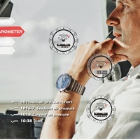 Reloj de Buceo para Hombre NORTH EDGE, Reloj Inteligente de Acero de Lujo, Brújula, Altímetro, Barómetro, Reloj Digital, Resistente al Agua 200m