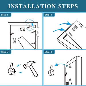 Cadres <span class=keywords><strong>photo</strong></span> en bois, en <span class=keywords><strong>verre</strong></span> haute résistance et cadres en bois blanc vieilli, sont utilisés <span class=keywords><strong>sur</strong></span> les murs ou les tables - Product Image 6