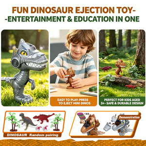 Juego de Dinosaurios de Juguete LK Toys con Expulsión, Modelo Interactivo con <span class=keywords><strong>Mini</strong></span> Figuras de Dinosaurios, Juguete Divertido de Simulación para Niños - Product Image 6