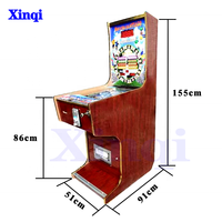 Vente Chaude Kit de Flipper 6 Billes Haute Qualité à Monnayeur Nouvelle Amélioration Mini Meuble Métallique Jeu de Grue Amusement Jeu PCB