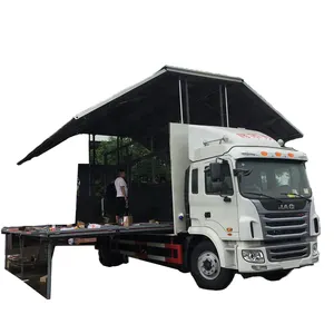 Deluxe JAC 60-80 metri quadrati di grandi dimensioni palco mobile camion per roadshow