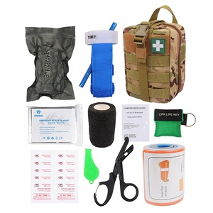 Portatile impermeabile trauma del sacchetto IFAK tattico kit di primo soccorso con laccio emostatico/Israele dalla fasciatura/rotolo stecca - Product Image 4