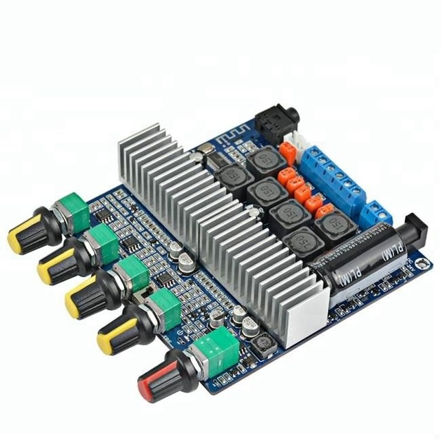 TPA3116 Subwoofer Amplifier Board 2.1 Channel High Power Audio Amplifier Board DC12V-24V 250W+100W