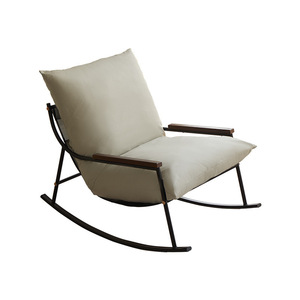 Fauteuil à bascule rétro, fauteuil inclinable individuel, canapé relaxant, chaise balançoire pour salon et balcon - Product Image 1