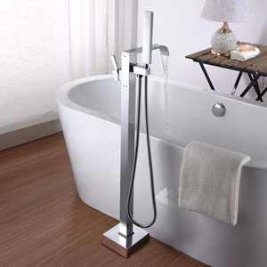 Floor Standing <strong>Shower</strong> <strong>Head</strong> Top Selling Floor Mounted Luxury Brass Single Lever <strong>Bath</strong> Mixer WaterMark Bathtub <strong>Taps</strong> - Product Image 2