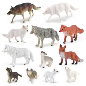 Simulation transfrontalière écureuil hérisson renard roux cerf <span class=keywords><strong>de</strong></span> queue blanche éléphant lion tigre crocodile loup modèle animal sauvage - Product Image 4