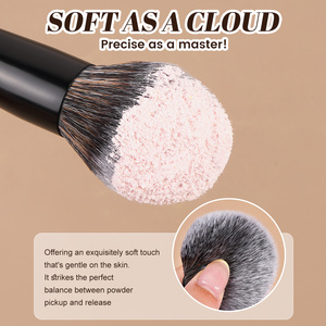 MAANGE – Nouveau Kit de 4 <span class=keywords><strong>Pinceaux</strong></span> de Maquillage Professionnels Double-Tête Personnalisables (OEM & ODM) pour Poudre Libre, Fard à Joues et Fond de Teint - Product Image 3