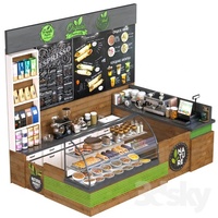 Meubles de comptoir pour café, comptoir de bar en bois, kiosque personnalisé, designs de kiosques pour cafés