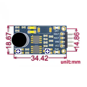 Compatible avec Arduino LM386 Module de détection de son Module de commande vocale