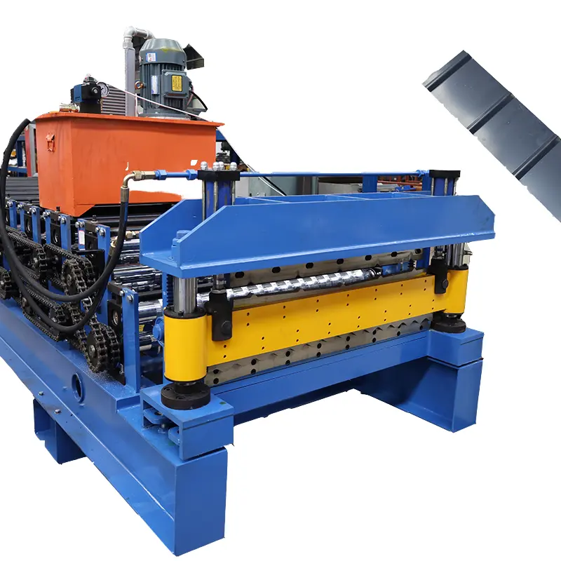 ZK-Automatic Double Layer Metal Roofing Roll Forming Machine Corrugated and Trapezoidal820 Panel Steel Tile Making Machinery