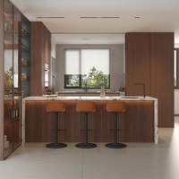 Table de cuisine multifonctionnelle minimaliste moderne, îlot de cuisine, table à manger en pierre frittée, haut de gamme, pour la maison et l'hôtel, 4 places, écologique