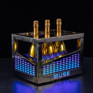 MingXin Barware 8D09 Seau à glace en métal à double paroi - Product Image 1