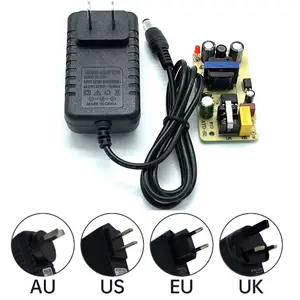 Anti-interférence faible ondulation 12V 1A EU/UK/US/AU prise alimentation AC/DC adaptateur 12V1a alimentation à bande led