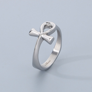 Anello da uomo KALEN antico egiziano Ankh <span class=keywords><strong>anelli</strong></span> di gioielli in acciaio inossidabile - Product Image 2