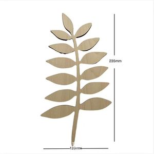 Wooden <b>Leaf</b> <b>Wall</b> Stickers Multi Piece Package Scandinavian Style For Children's Rooms Diy <b>Decor</b> - Product Image 5