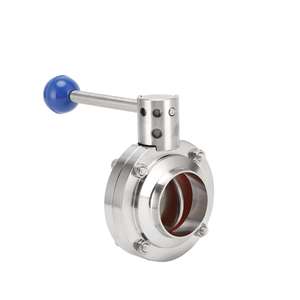 Vanne papillon D61X en acier inoxydable de qualité industrielle, soudée par bout à bout, à commande manuelle par tige de tirage, pour applications de régulation de débit d'eau en gros - Product Image 6