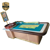Table de Roulette de Casino Professionnelle de Luxe Lange, Roue de Roulette Automatique Américaine en Acier Inoxydable avec Affichage par Caméra IA pour le Jeu
