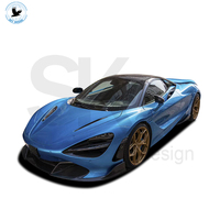Kit de Spoiler de Capot, Diffuseur Arrière et Lame Avant en Fibre de Carbone Style V pour McLaren 720S Facelift, État Neuf