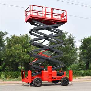 Plataforma Elevadora de Tijera Multiusos para Decoración de Interiores, Plataforma Elevadora de Tijera Resistente con Capacidad de 250 kg, Maneja Cargas Pesadas en Plantas Industriales - Product Image 4