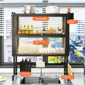 Portaoggetti Multi-funzionale <span class=keywords><strong>salvaspazio</strong></span> e porta piatti/ciotola portaoggetti <span class=keywords><strong>salvaspazio</strong></span> per un utilizzo efficiente dello spazio del <span class=keywords><strong>lavandino</strong></span> - Product Image 3