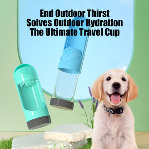 패셔너블한 접이식 휴대용 애완동물 여행용 컵 물병 급수기 필터 포함 - Product Image 1